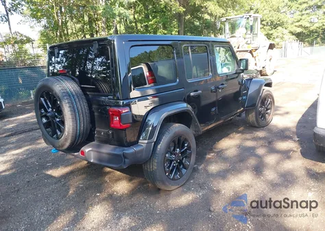 2024 Jeep Wrangler Sahara 4Xe из США, поврежденный, VIN 1C4RJXP68RW306655